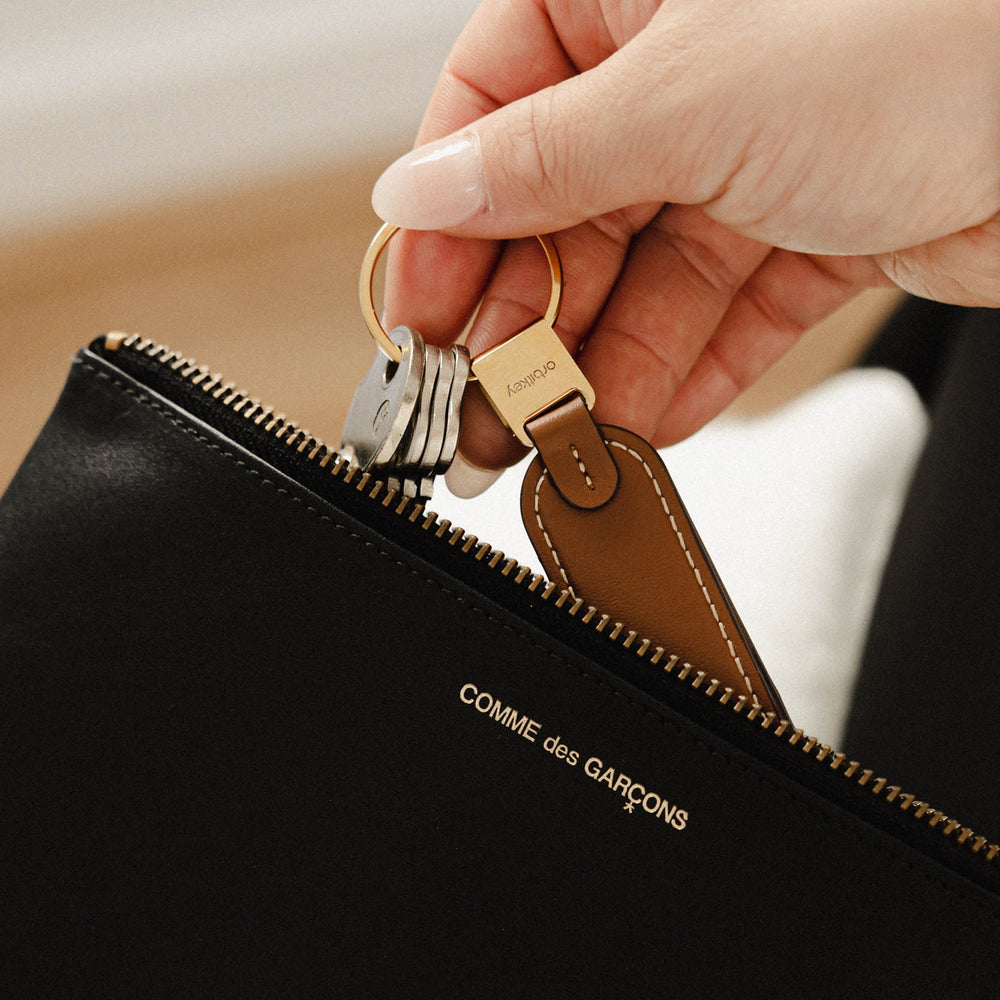 Orbitkey Loop Keychain - Caramel