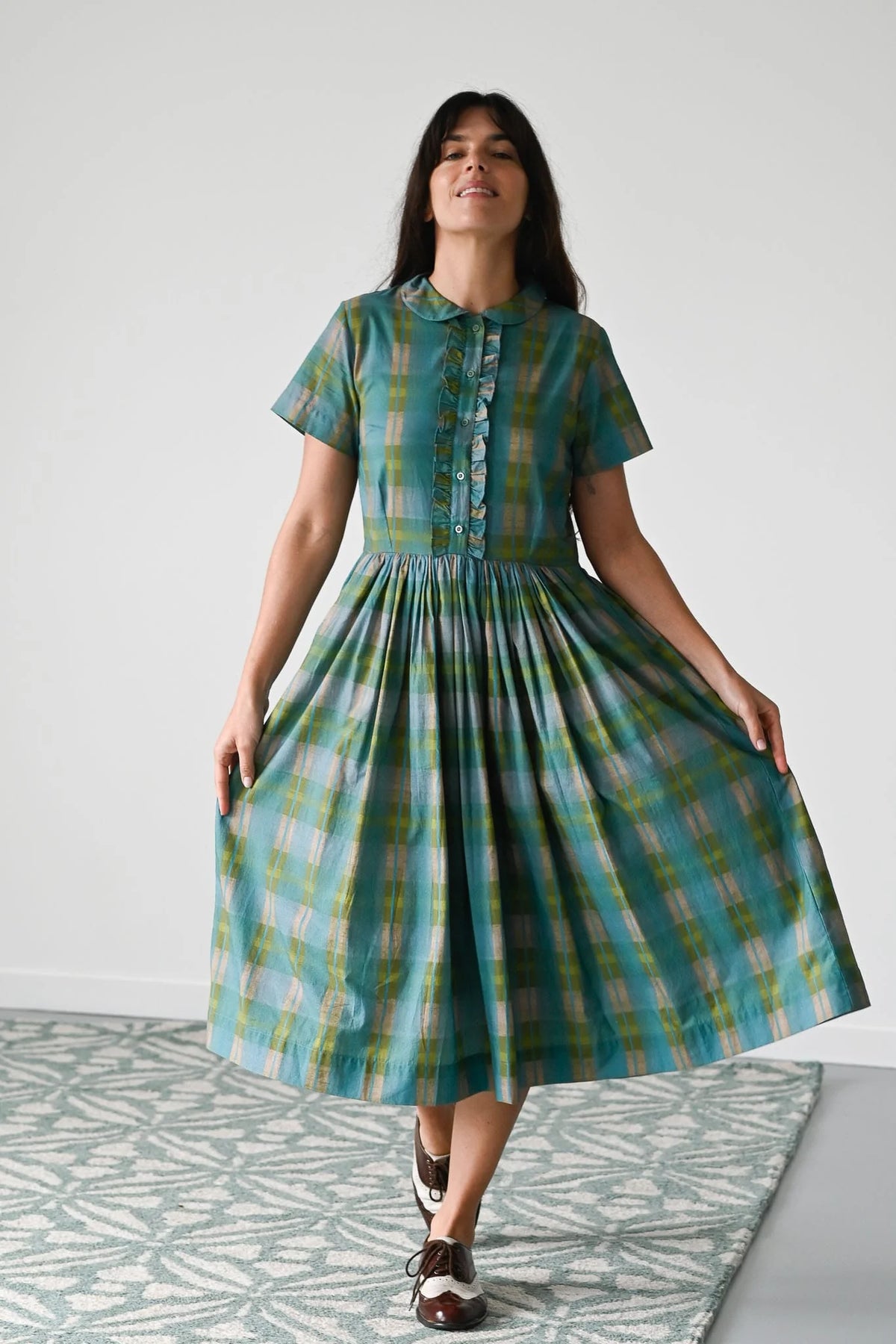 Lazybones Mabel Dress - Brushstroke