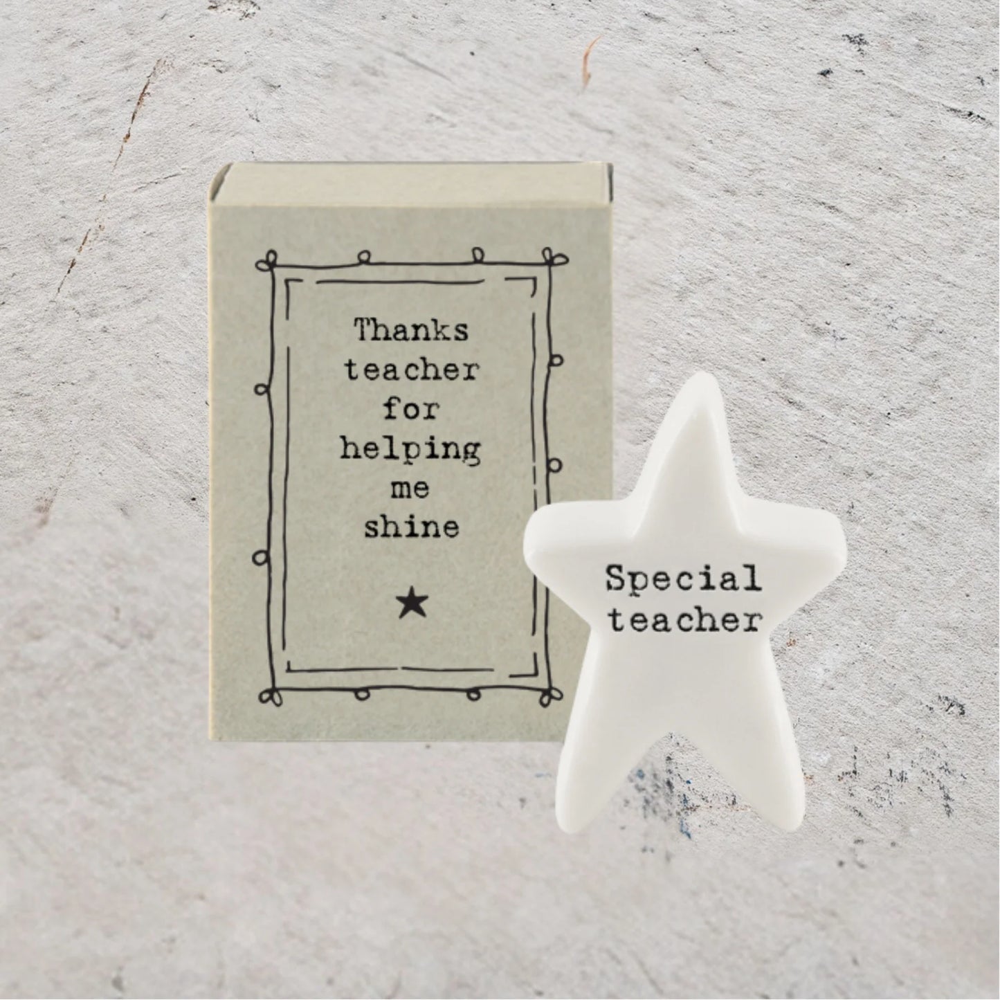 East of India Matchbox Memento - Special Teacher