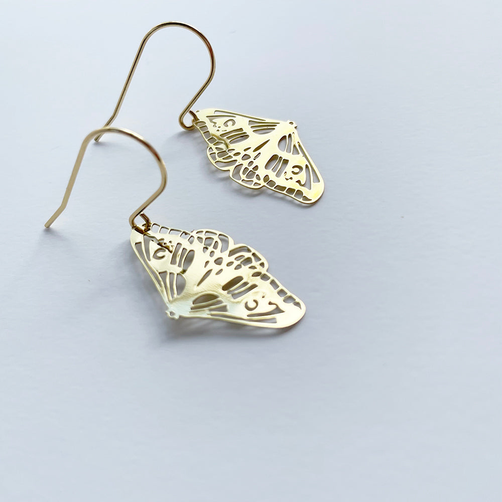 Denz Mini Moth Earrings