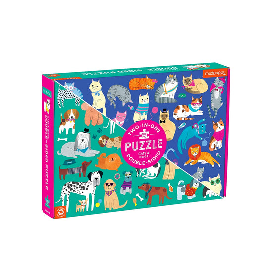 Mudpuppy - Cats and Dogs Double Sided Puzzle