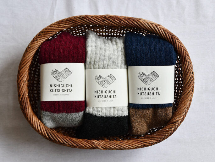 Nishiguchi Kutsushita Mohair Socks - Lilac