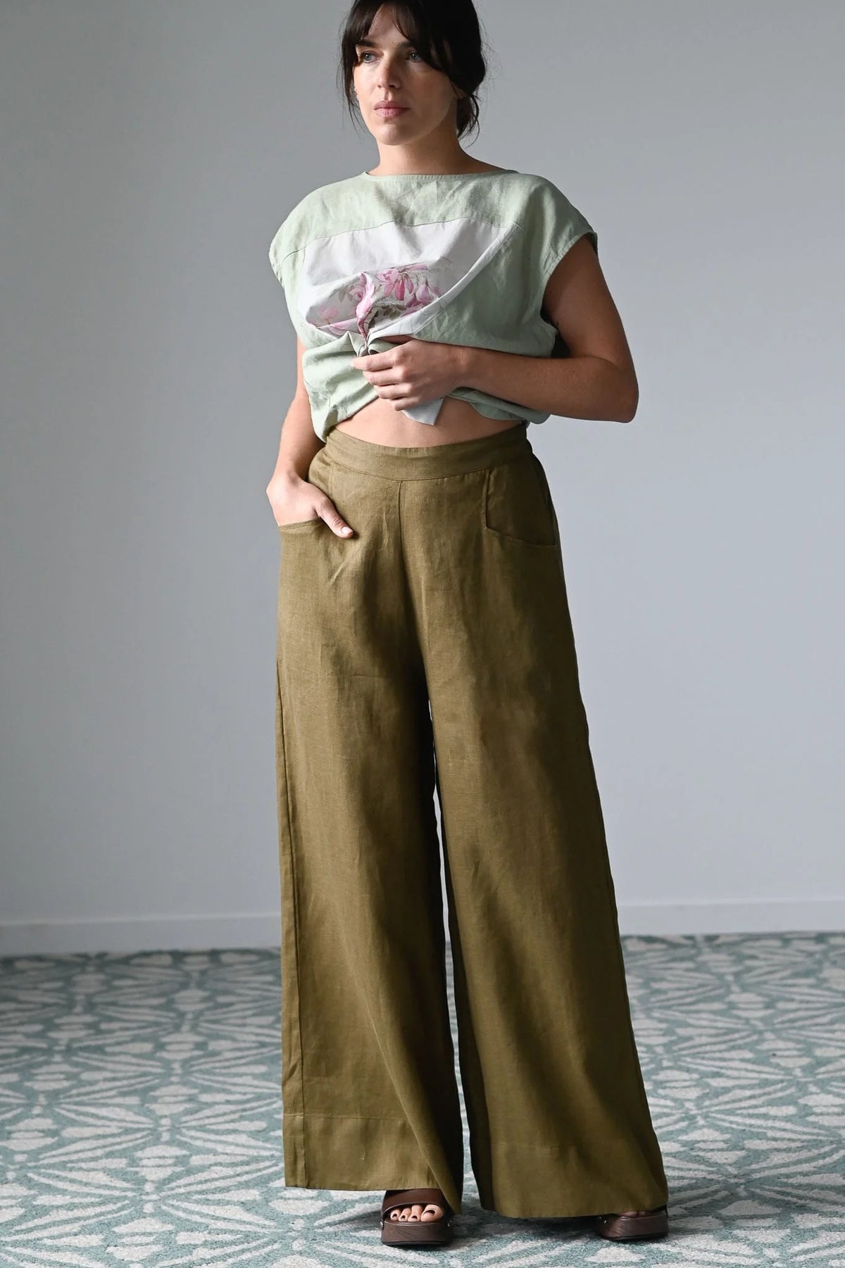 Lazybones Ollie Pant - Fir Green