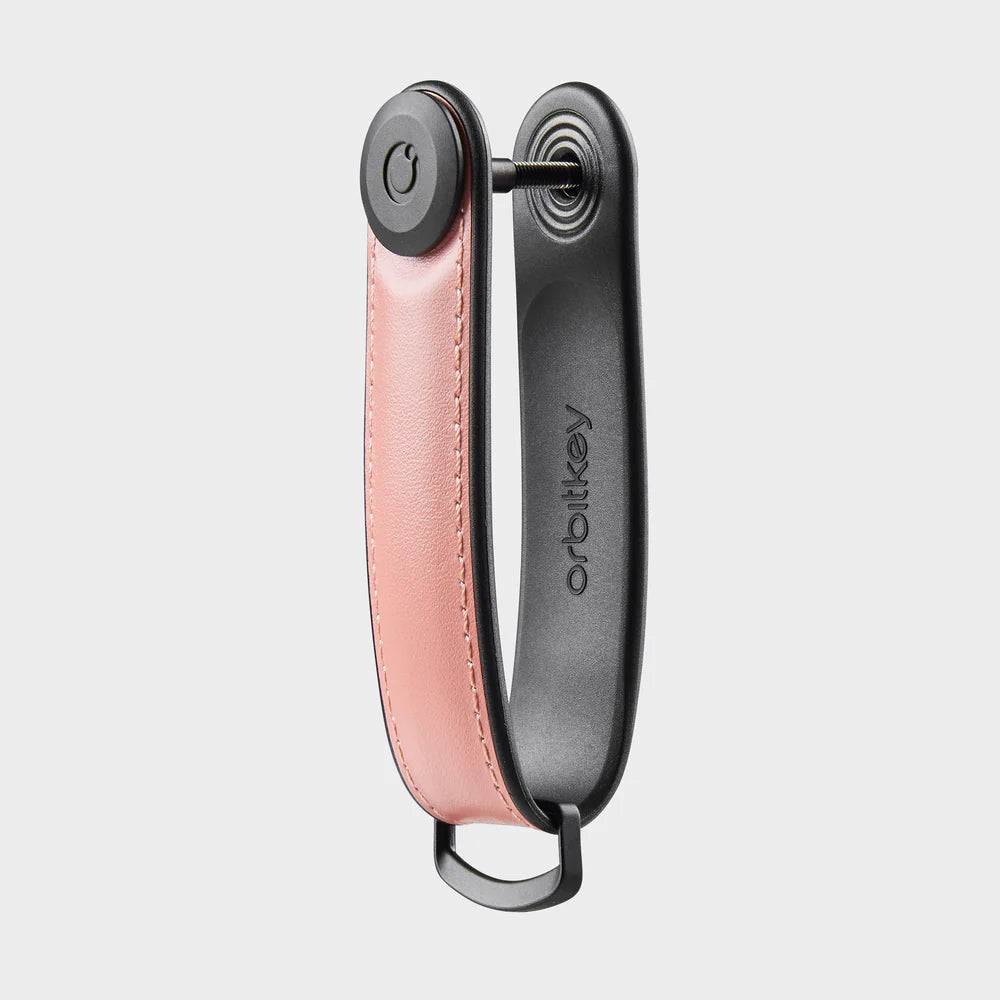 Orbitkey Hybrid Leather Key Organiser - Pastel Pink