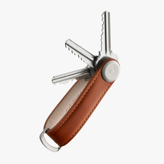 Orbitkey Leather Key Organiser - Cognac