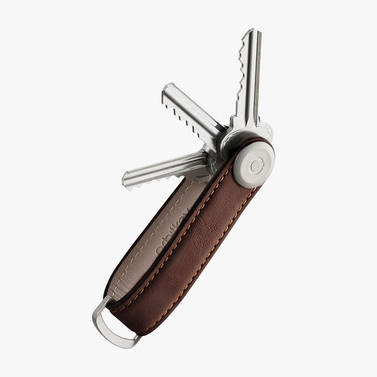 Orbitkey Leather Key Organiser - Espresso