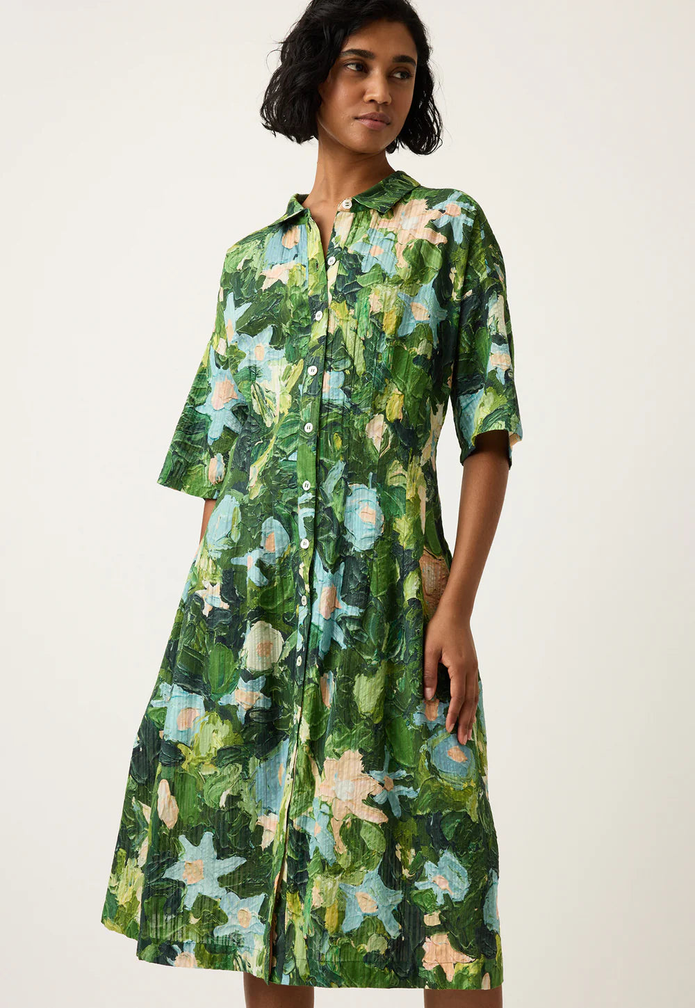Nancybird Paloma Short Sleeve Dress - Garden