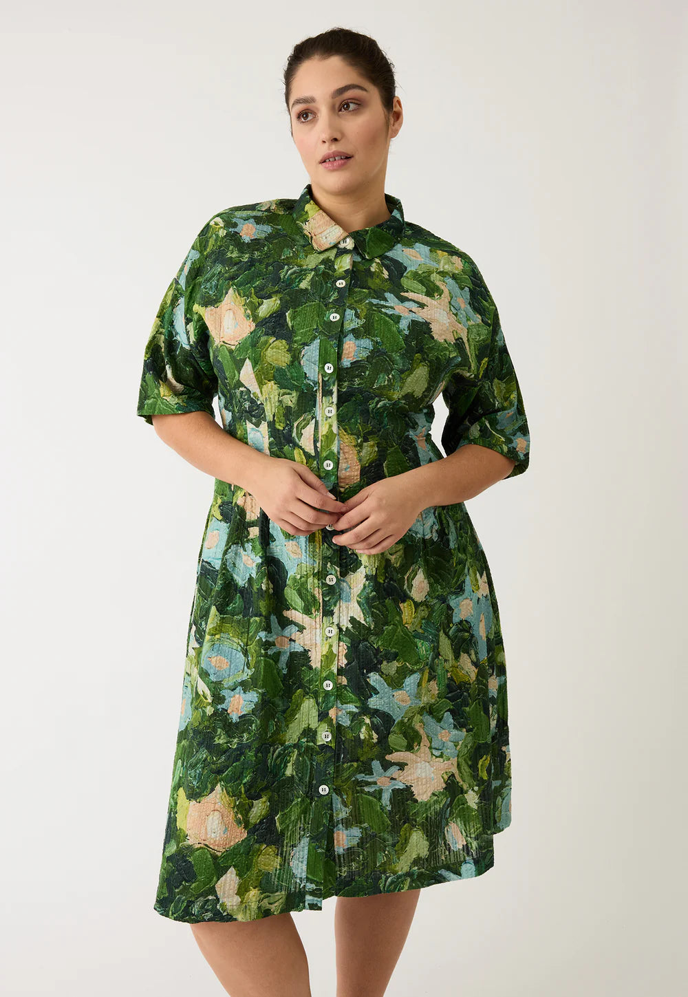 Nancybird Paloma Short Sleeve Dress - Garden