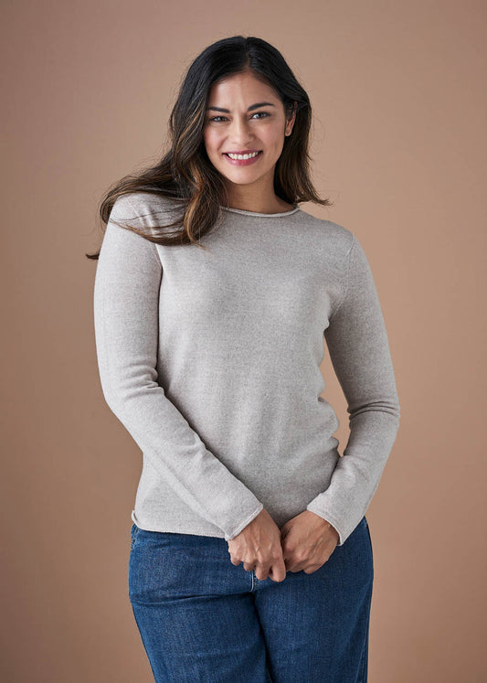 Uimi Phoebe Merino Wool Top - Mushroom