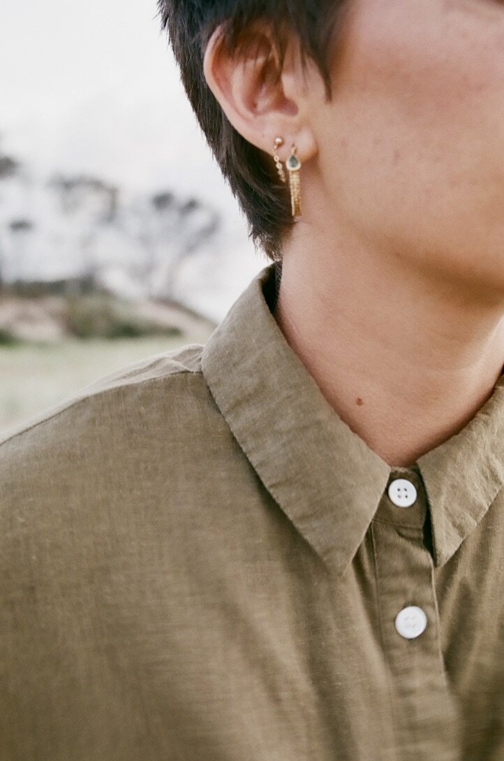 Hemp Clothing Long Sleeve Olive Shirt