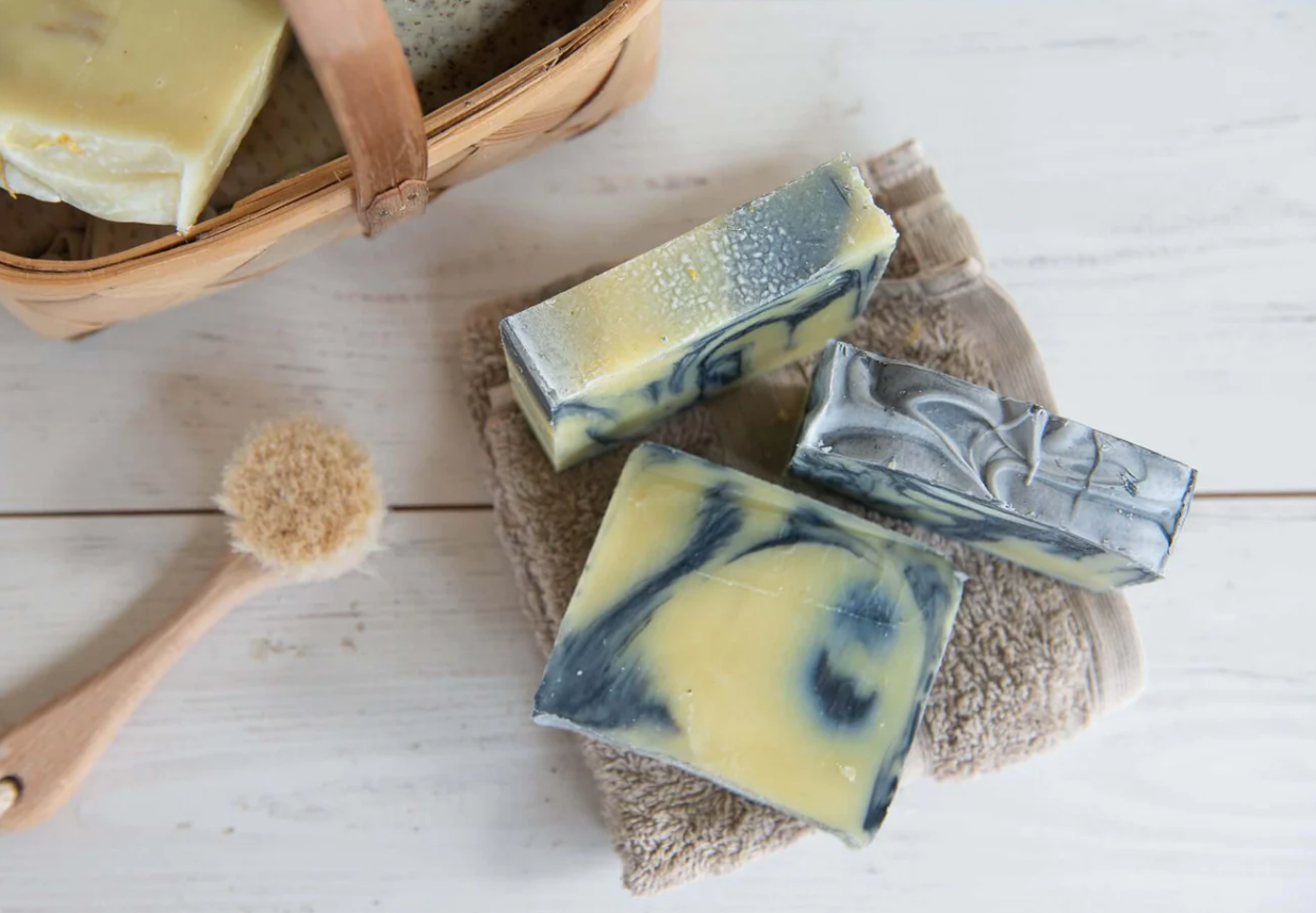 Gather + Harvest Soap - Australian Balm Mint Bush and Charcoal