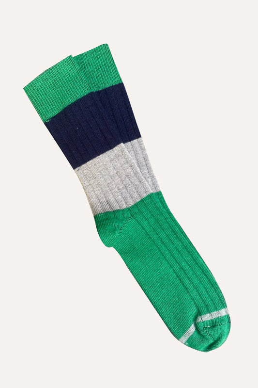 Tightology ‘Chunky Rib’ Apple Green Merino Wool Socks