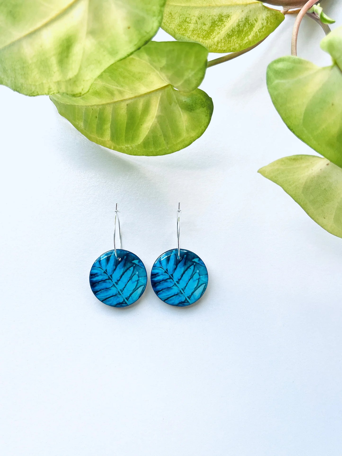 My Little Print Studio Botanical Circle Earrings