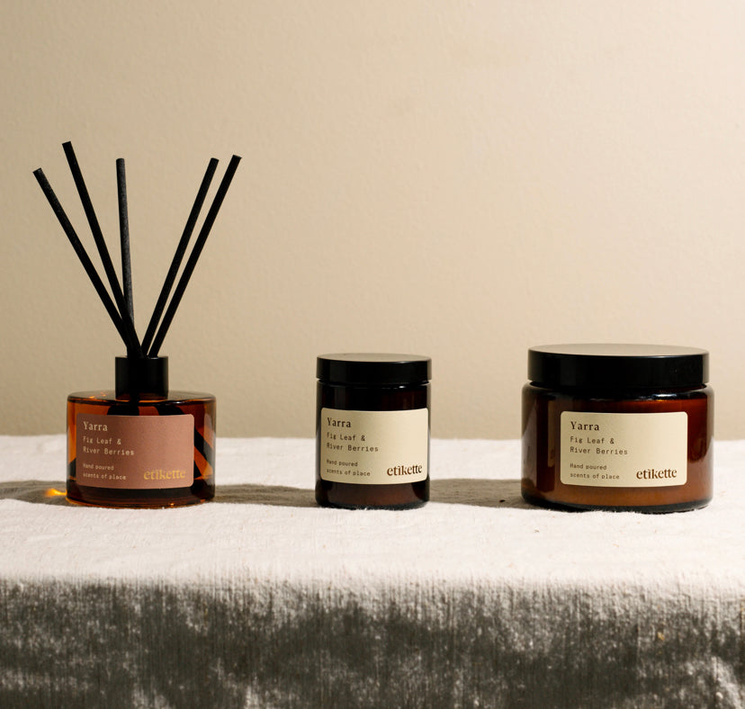 Etikette Candles Yarra