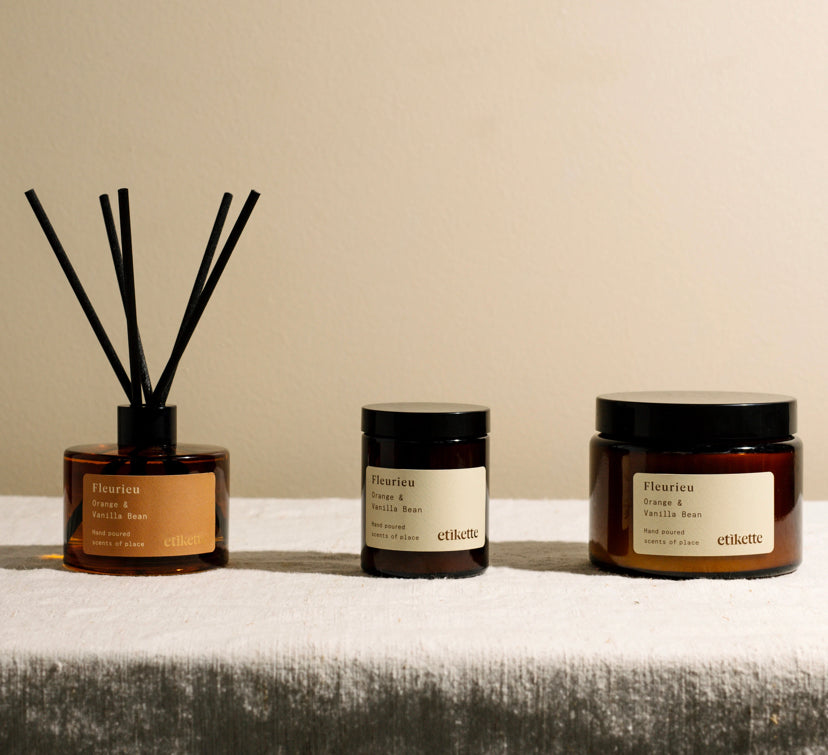 Etikette Candles Fleurieu