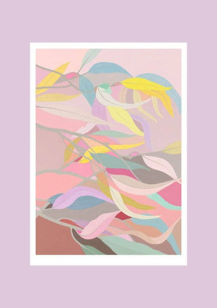 Claire Ishino Warm Summer Sunset Garden Numbered Print A4