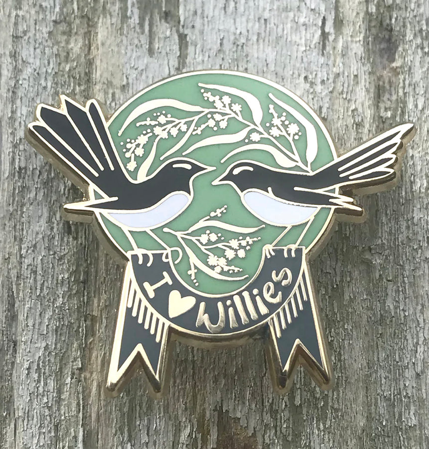 Bridget Farmer I Love Willies - Enamel Pin