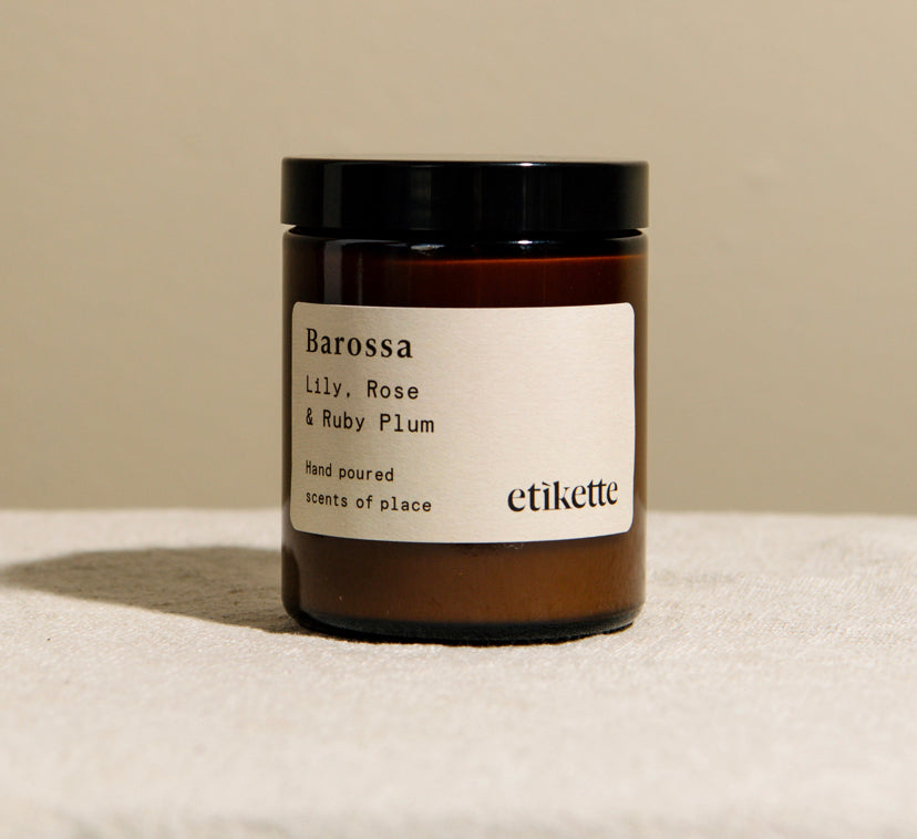 Etikette Candle Barossa