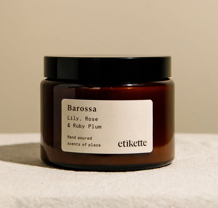 Etikette Candle Barossa
