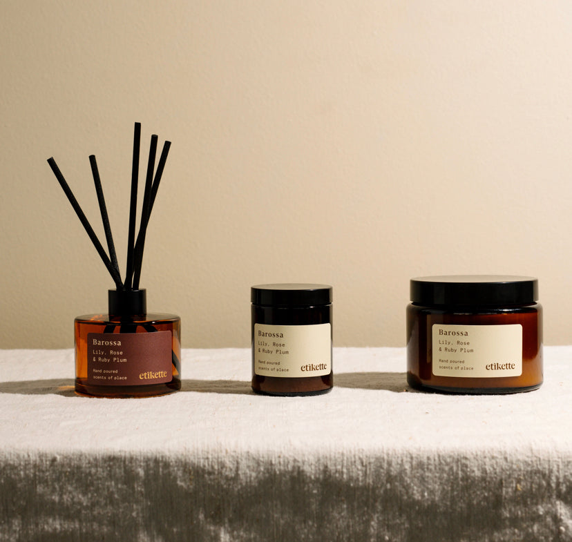 Etikette Candle Barossa