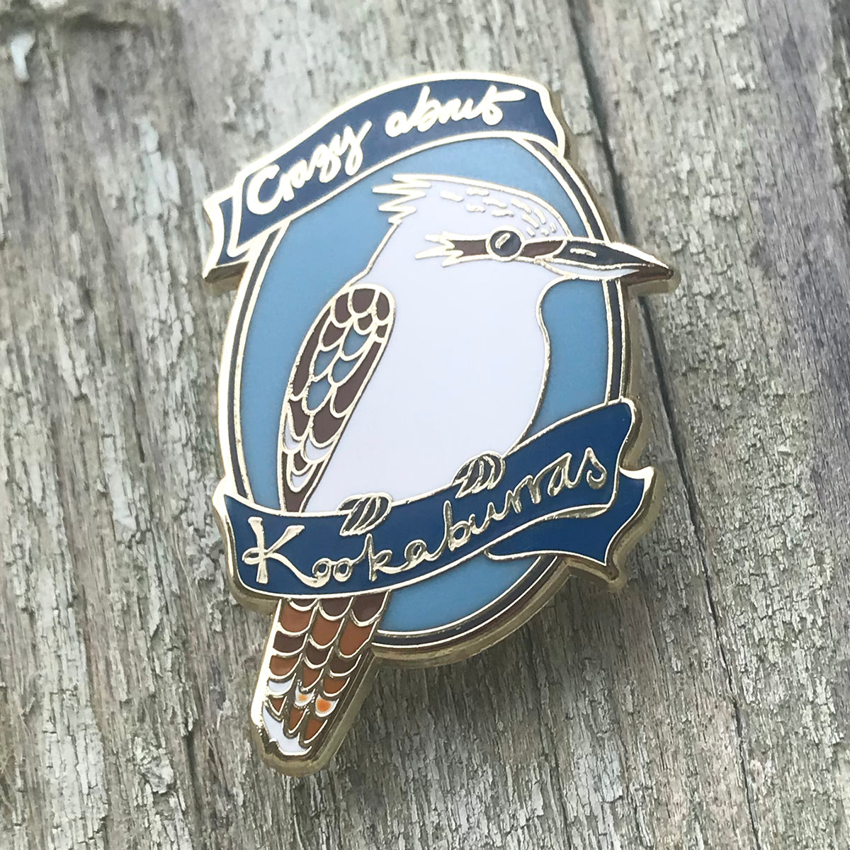 Bridget Farmer Crazy About Kookaburras - Enamel Pin