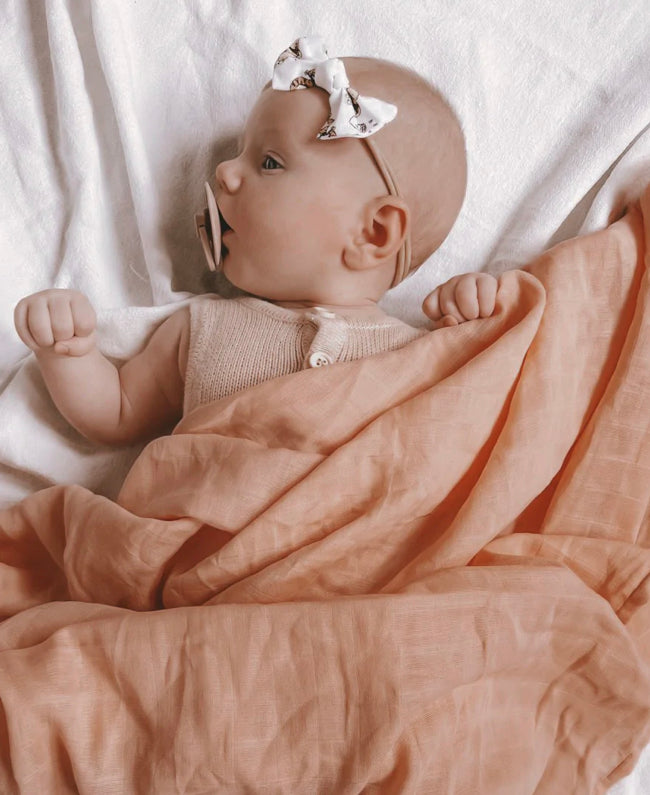 Pop Ya Tot Organic Cotton Muslin Baby Swaddle - Sorbet