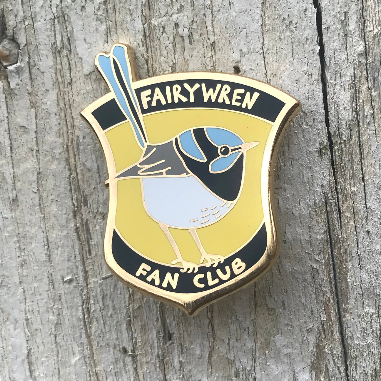Bridget Farmer Fairy Wren Fan Club Enamel Pin