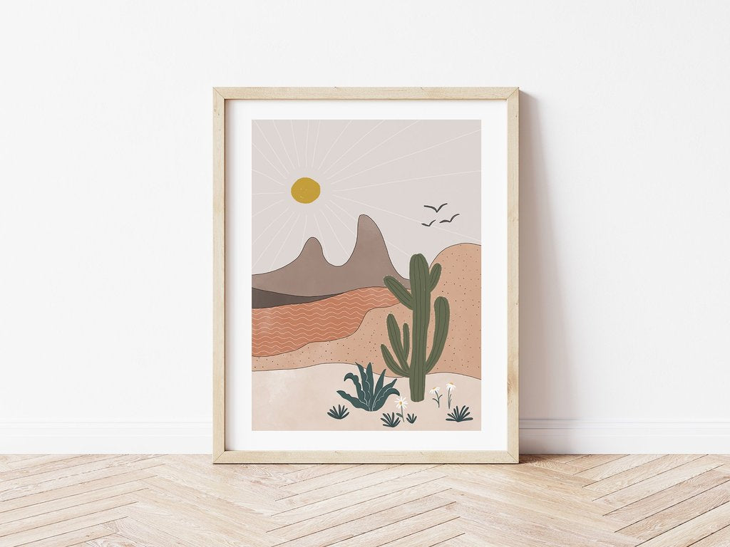 In the Daylight Desert Print