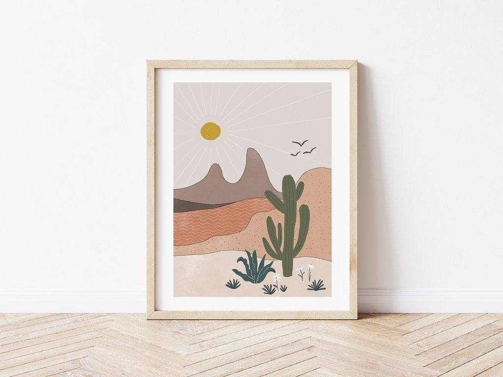 In the Daylight Desert Print