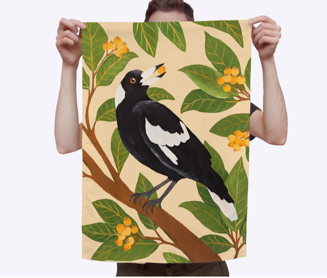 Togetherness Morning Song Tea Towel