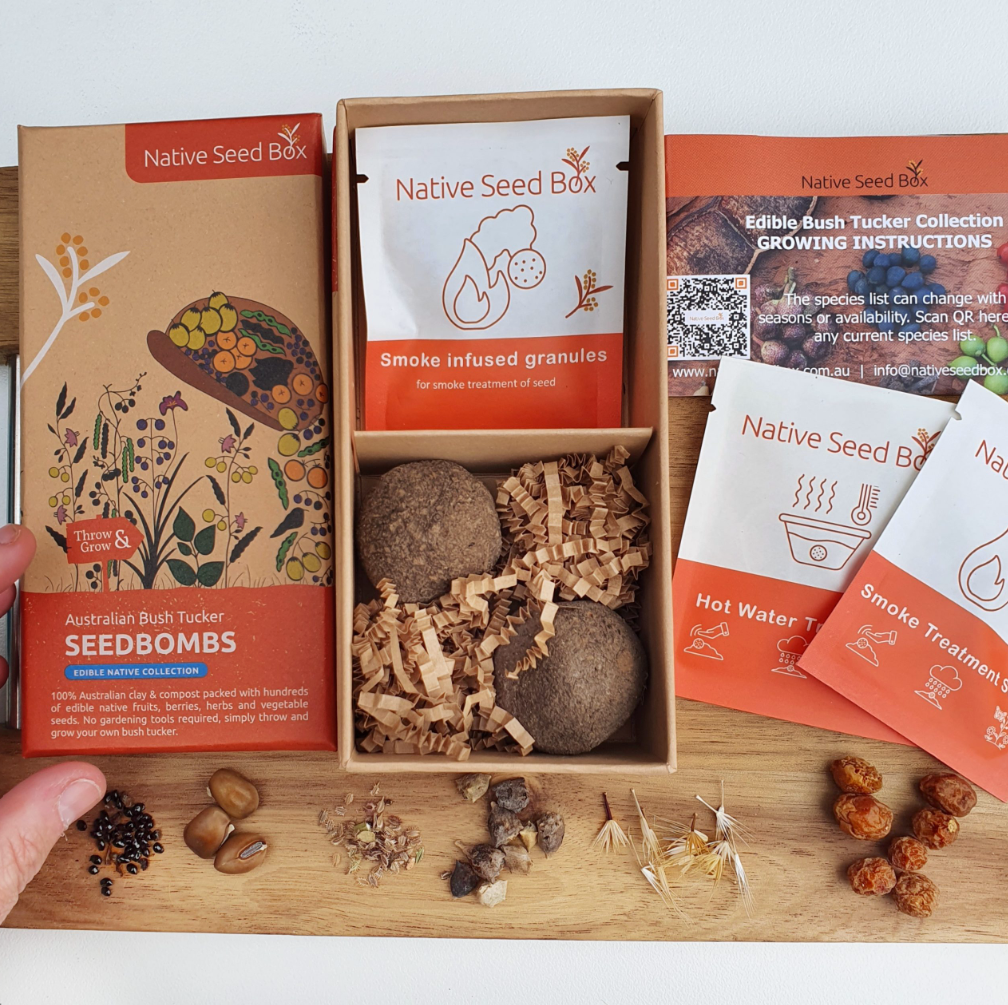 Native Seed Box - Edible Natives Seedbombs