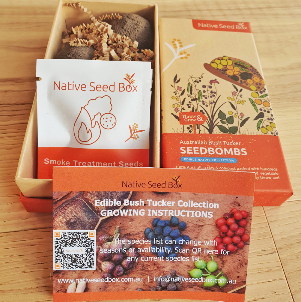 Native Seed Box - Edible Natives Seedbombs