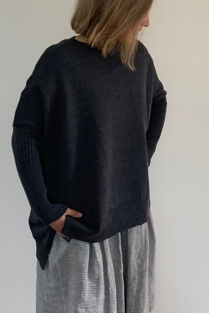 Australian Pure Merino Boxy Split Jumper