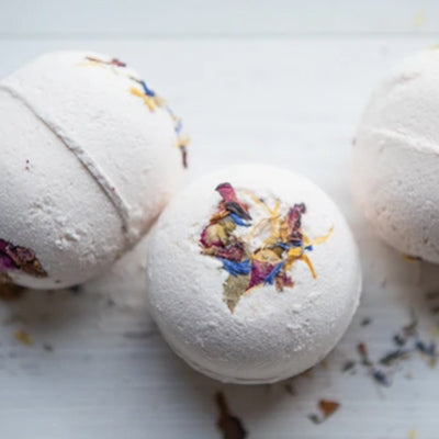 Gather + Harvest Bath Bomb - Rose Geranium and Pink Clay