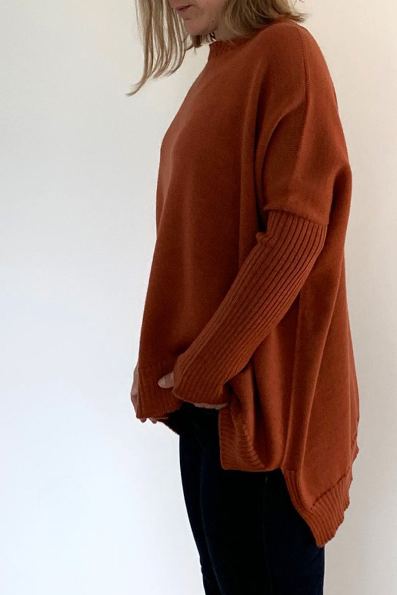 Australian Pure Merino Boxy Split Jumper