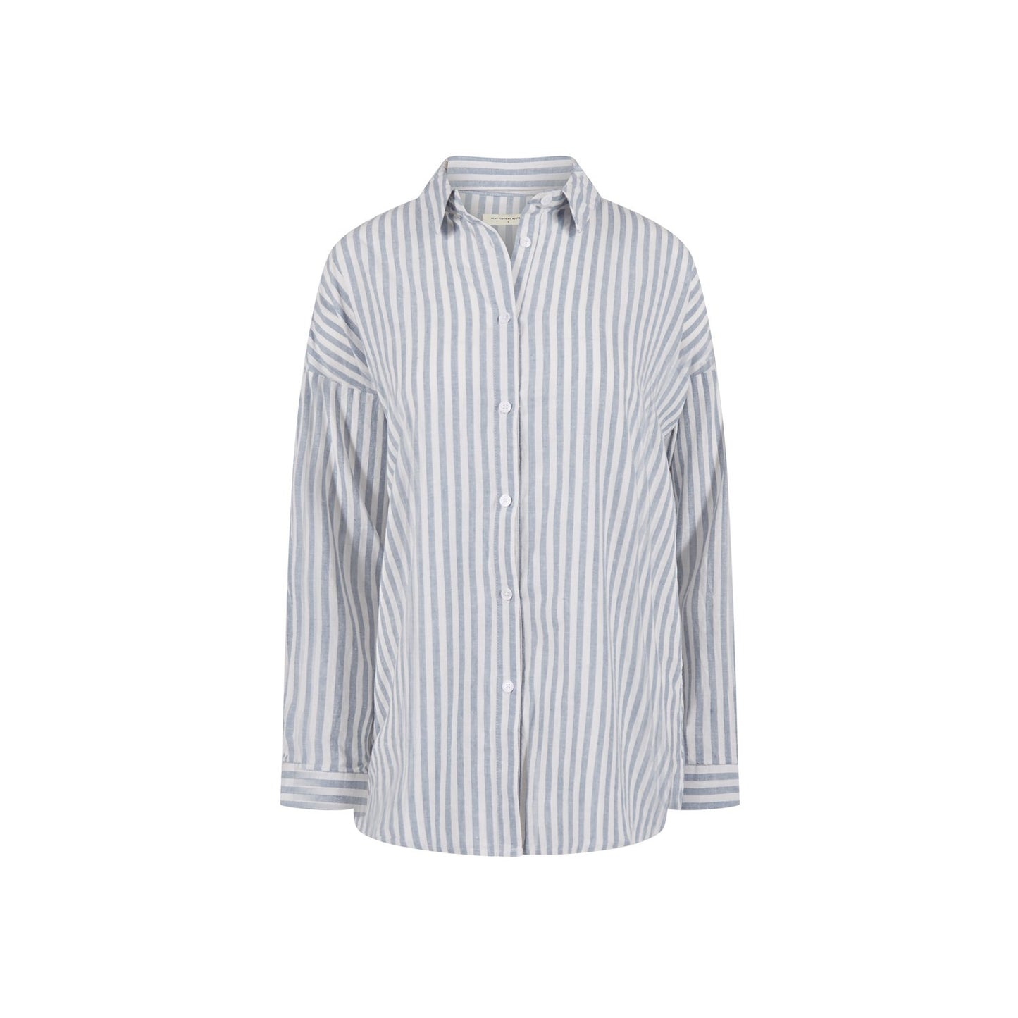 Hemp Clothing Long Sleeve Blue Stripe Shirt