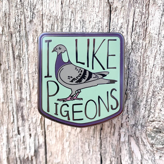 Bridget Farmer I Like Pigeons- Enamel Pin