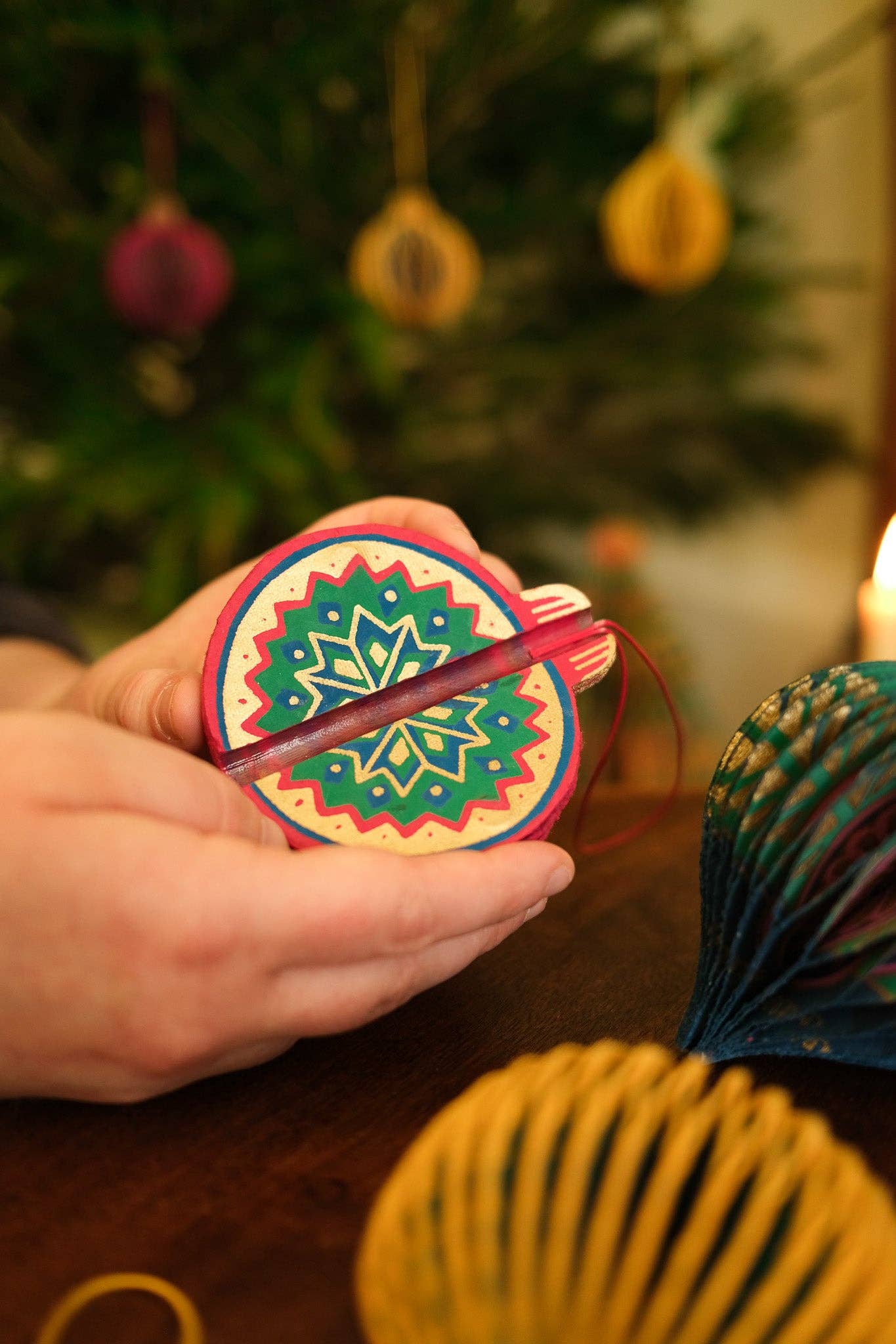 East End Press Pink Bauble Ornament