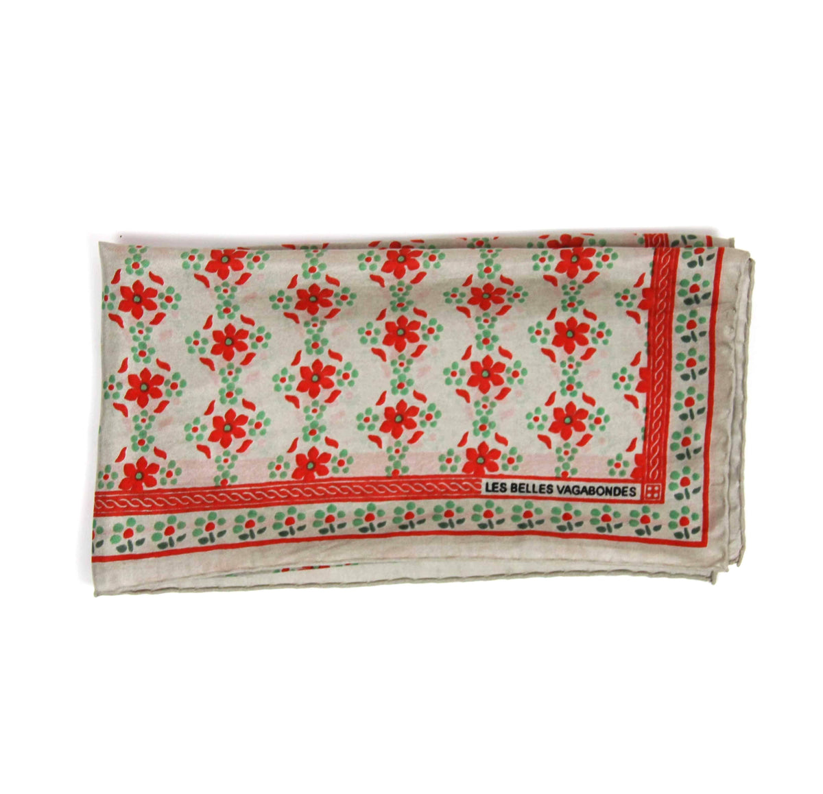 Square Silk Scarf - Natasha Coral