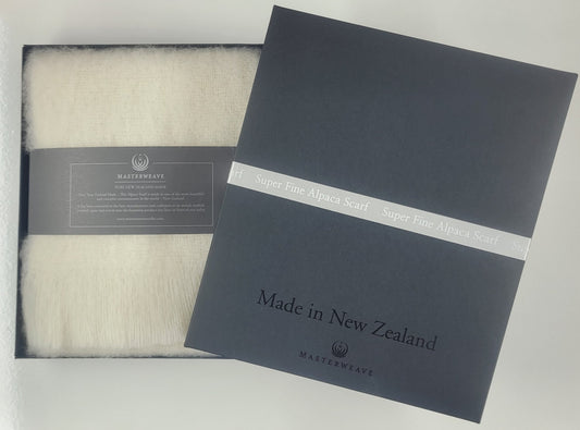 Super fine Alpace Scarf - Cream