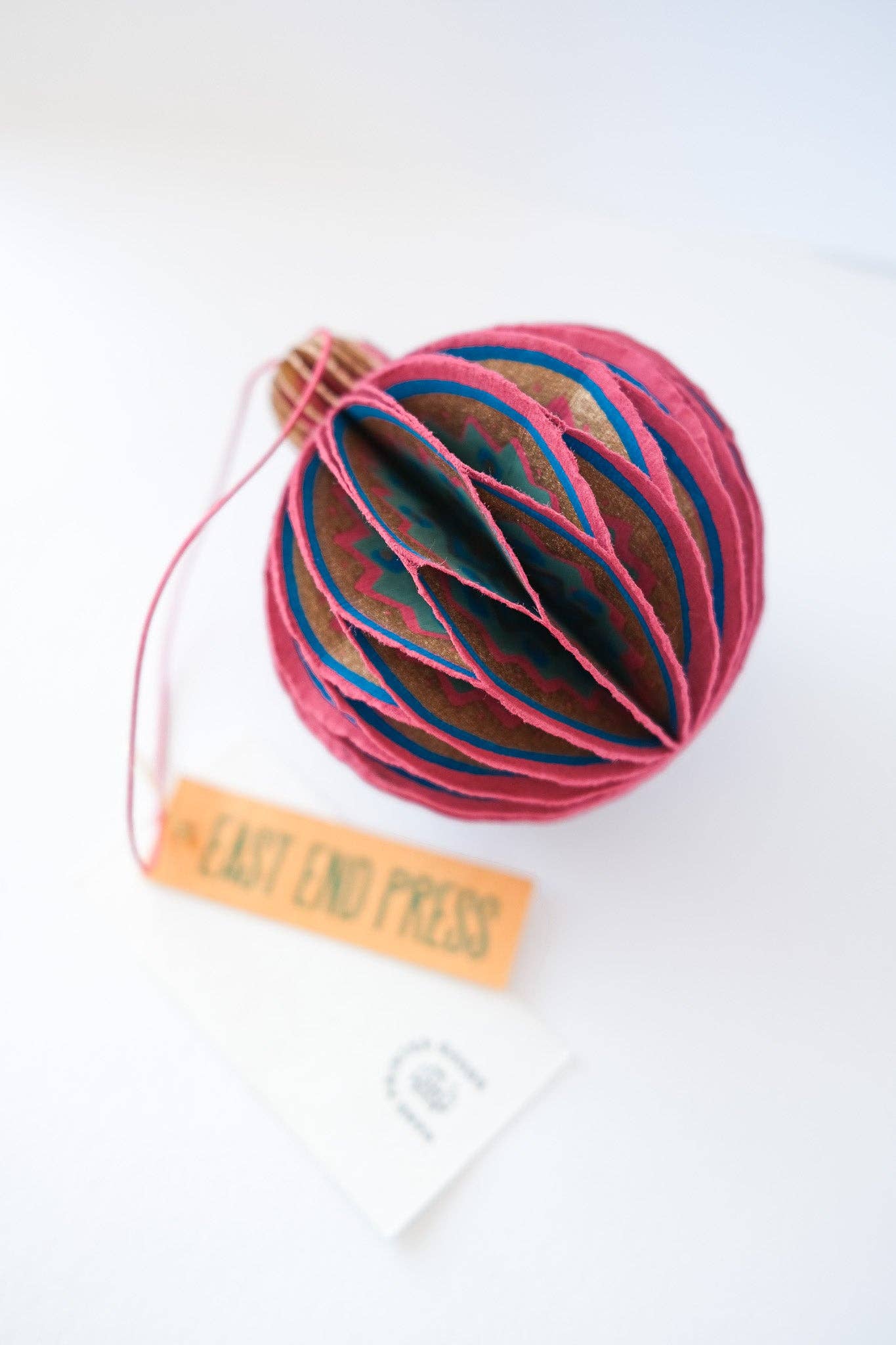East End Press Pink Bauble Ornament