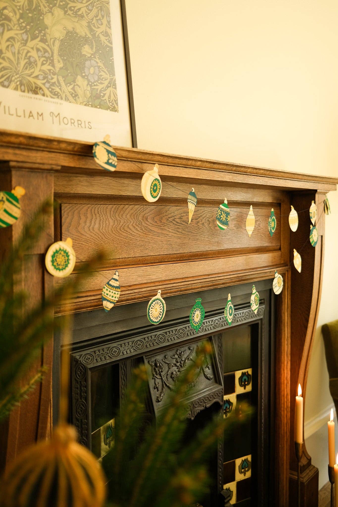 East End Press - Christmas Ornaments Sewn Garland