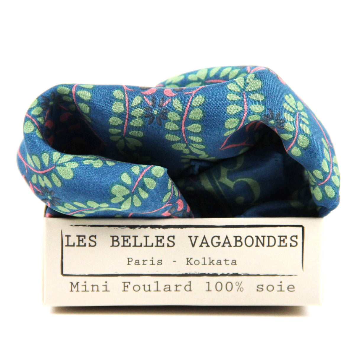 Square Silk Scarf - Albertine Blue