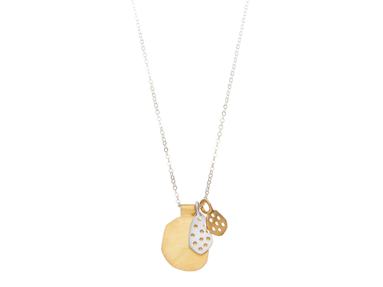 Shabana Jacobson Honeycomb Necklace - Polished Silver