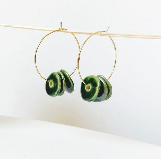 Mar Sanchez Ceramics - Green earring