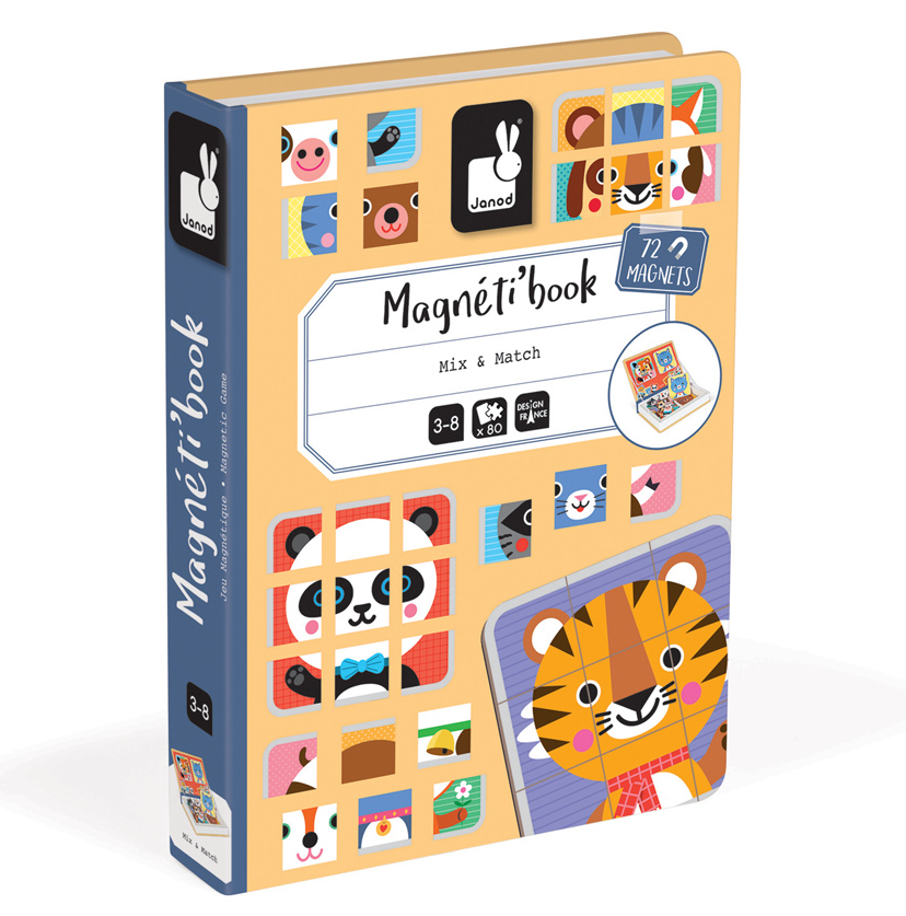 Janod Mix and Match Magnetic Book