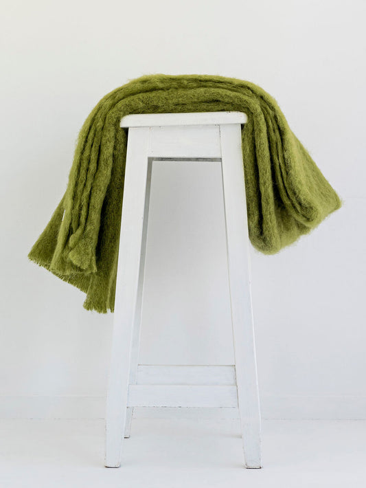 Masterweave Windermere Mohair Blanket - Fern