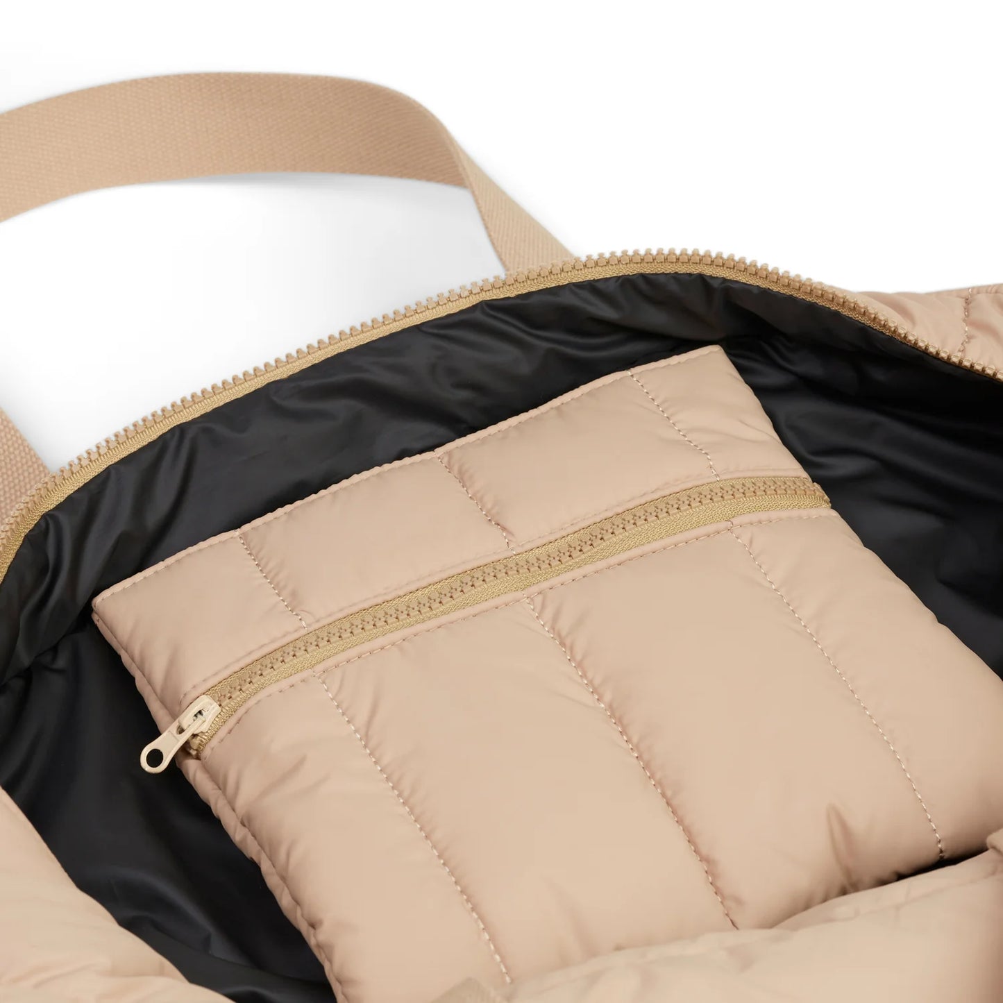 'Take It Base' Puffer Tote - Sand
