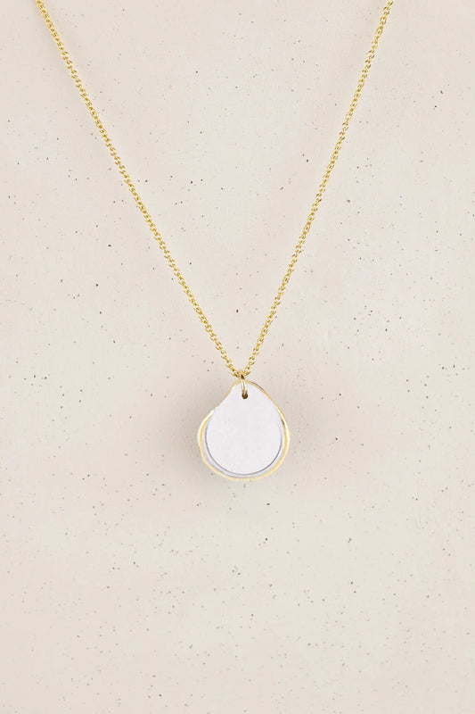 Erin Lightfoot - White Droplet Necklace