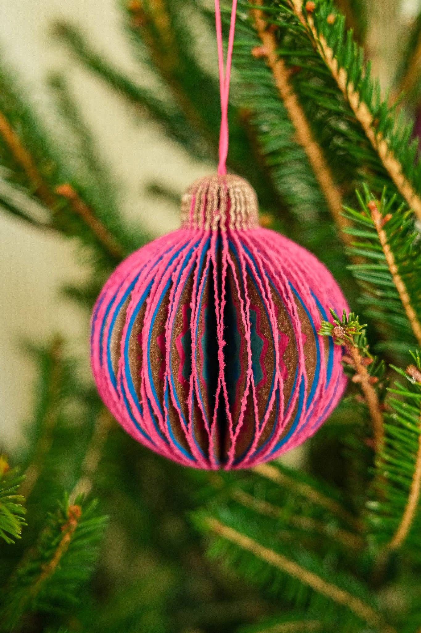 East End Press Pink Bauble Ornament